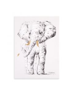 Childhome - Schilderij Olifant - 30x40 cm - Voor De Kinderkamer