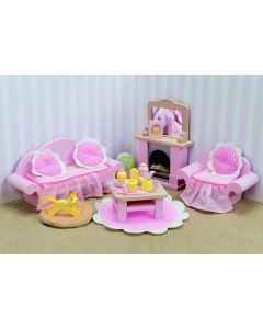 Le Toy Van - Daisylane - Roos salon - Voor poppenhuis