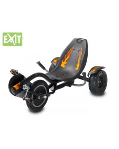 Exit - Ligfiets Rocker Black And Fire - Go cart