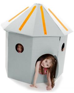 Paperpod - Kartonnen Hut Wit