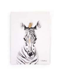Childhome - Schilderij Zebra - 30x40 cm - Voor De Kinderkamer