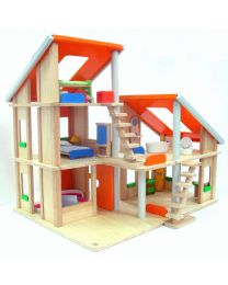 Plan Toys - Chalet Poppenhuis met meubels - Hout