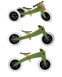 Wishbone Bike - 3-in-1 Groen - Houten loopfiets